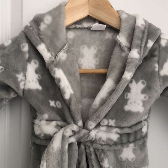 Baby bear plush robe - Picture 2 of 6